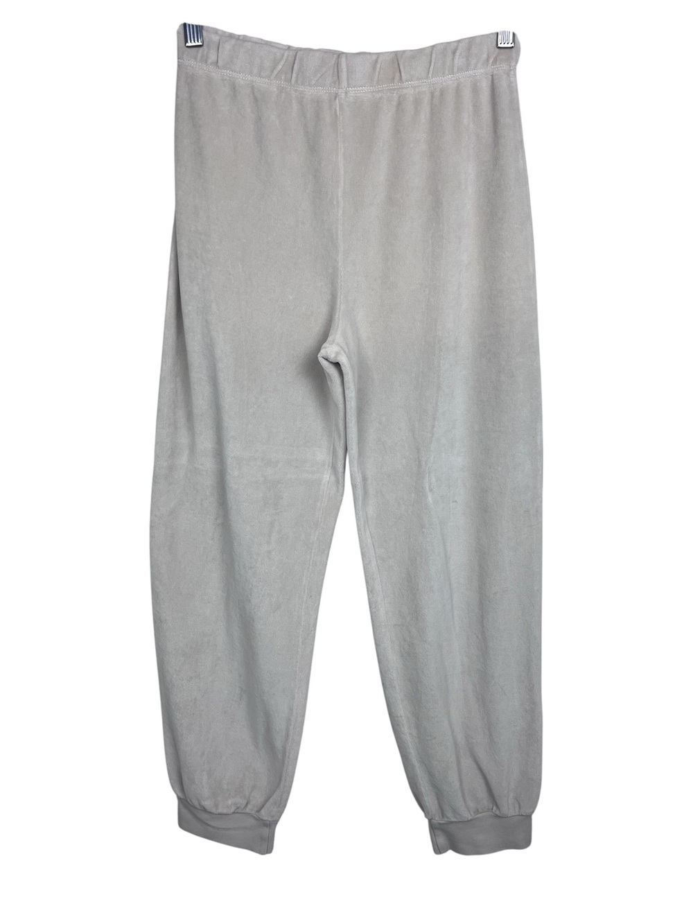 Suzie Suzi Kondi The Tinos Slim Track Pants Velour in Natural S